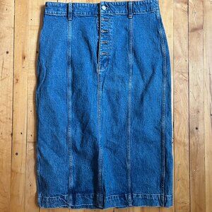 Madewell denim skirt 32